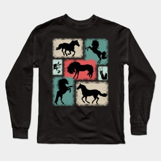 Haflinger Pony Horses Collection Long Sleeve T-Shirt